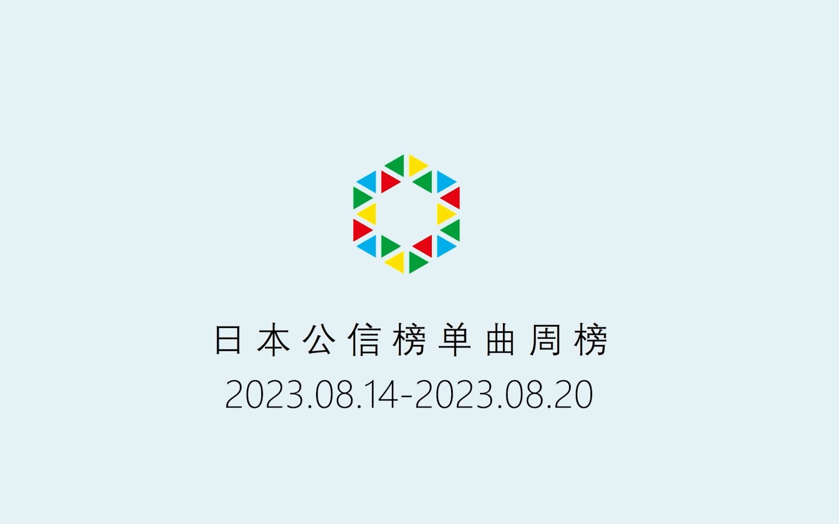 日本公信榜Oricon单曲周榜(2023.08.28付)哔哩哔哩bilibili