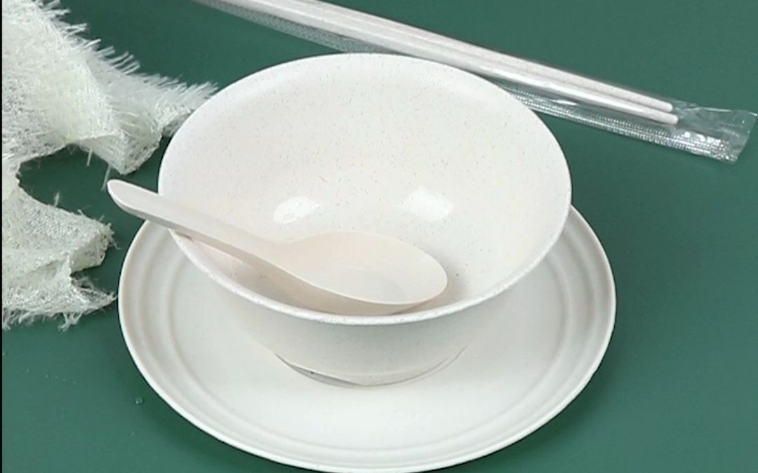 一次性稻壳餐具