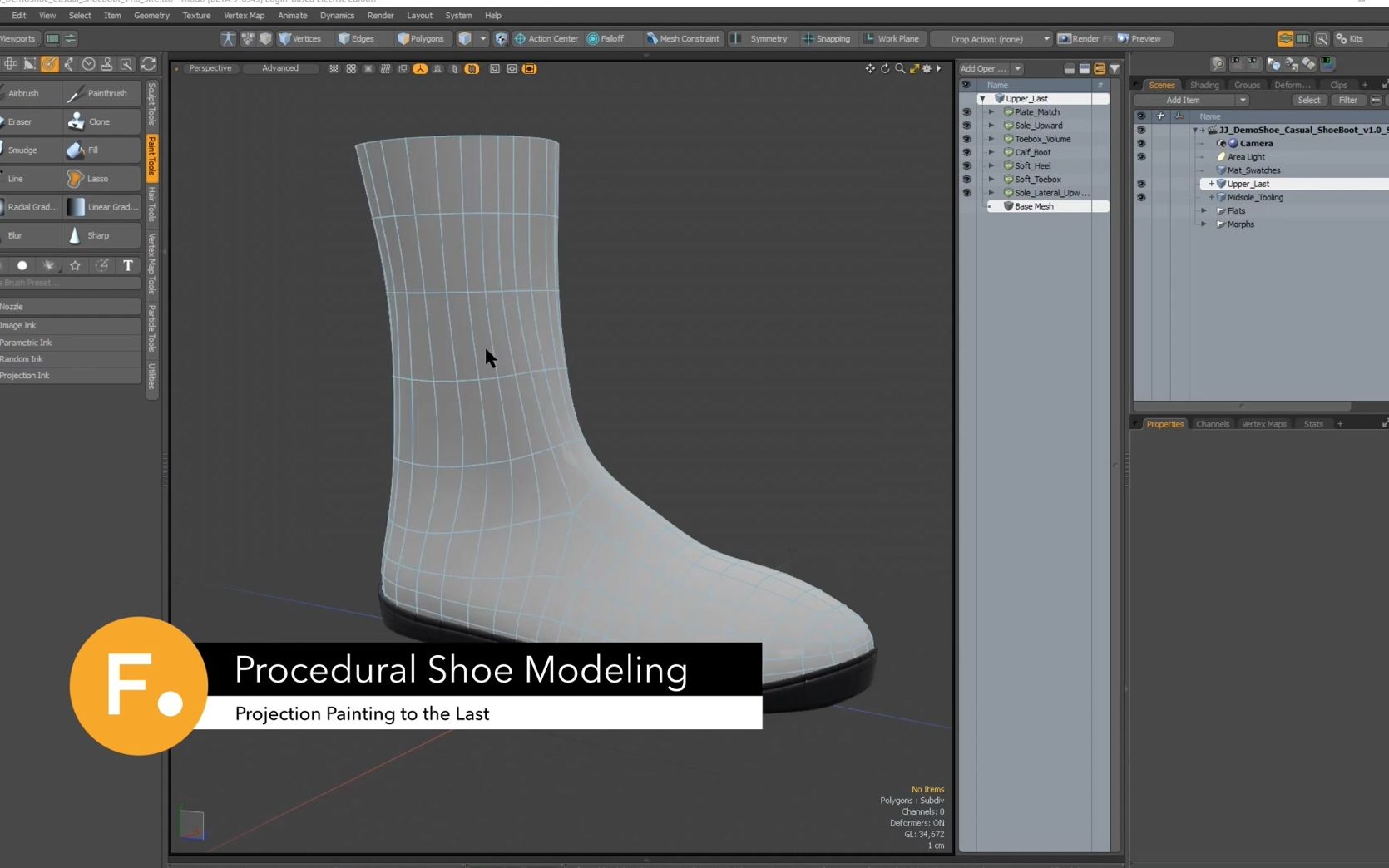 MODO全参数化三维制鞋设计Procedural Modeling A Shoe哔哩哔哩bilibili