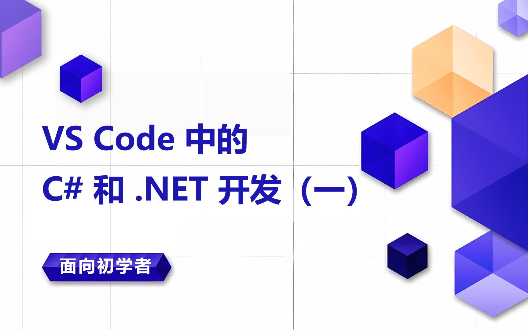 面向初学者|VS Code 中的 C# 和 .NET 开发(一)哔哩哔哩bilibili