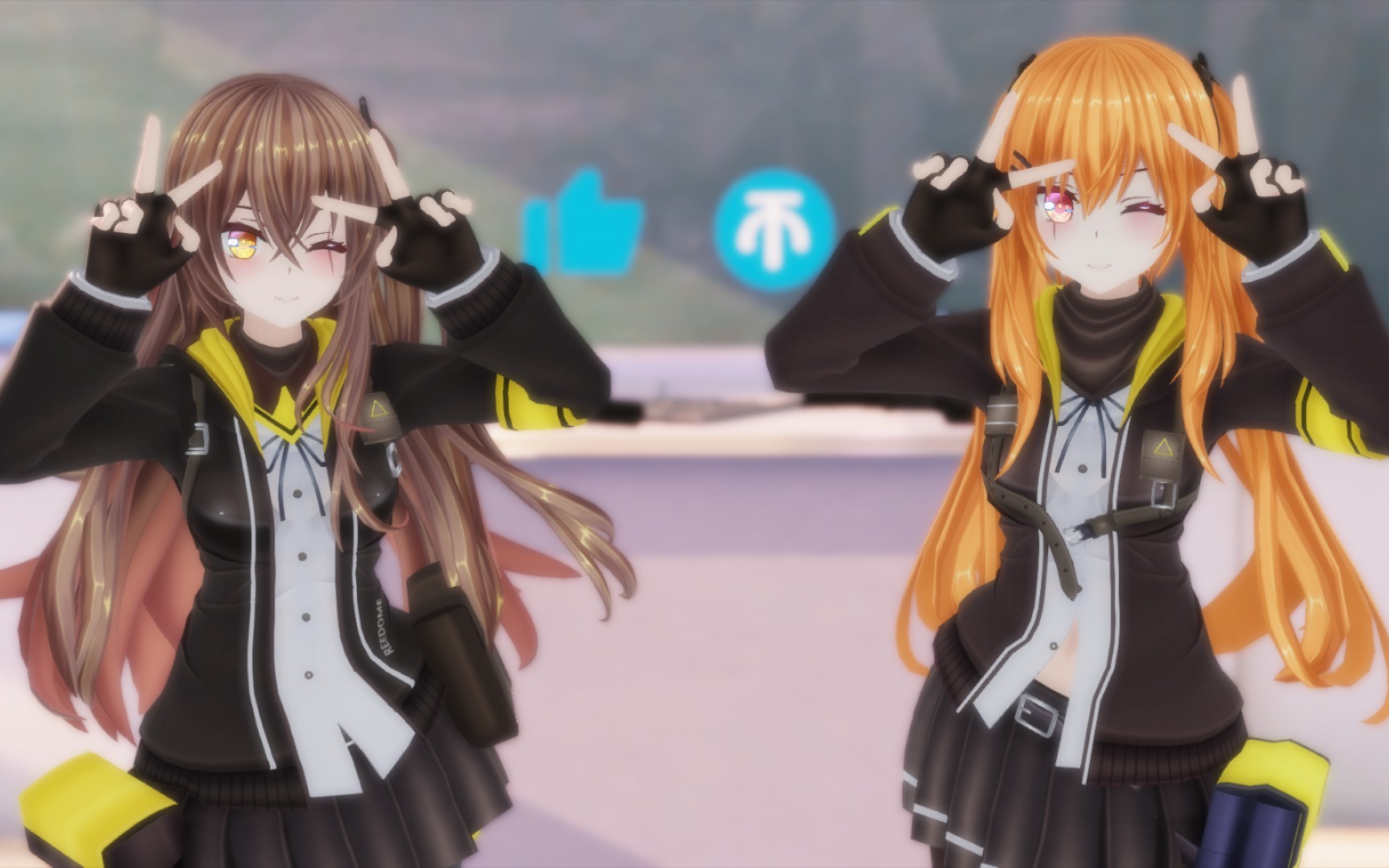【少女前线&mmd】45姐你加了多少块钢板为什么会如此q弹(19ω19)
