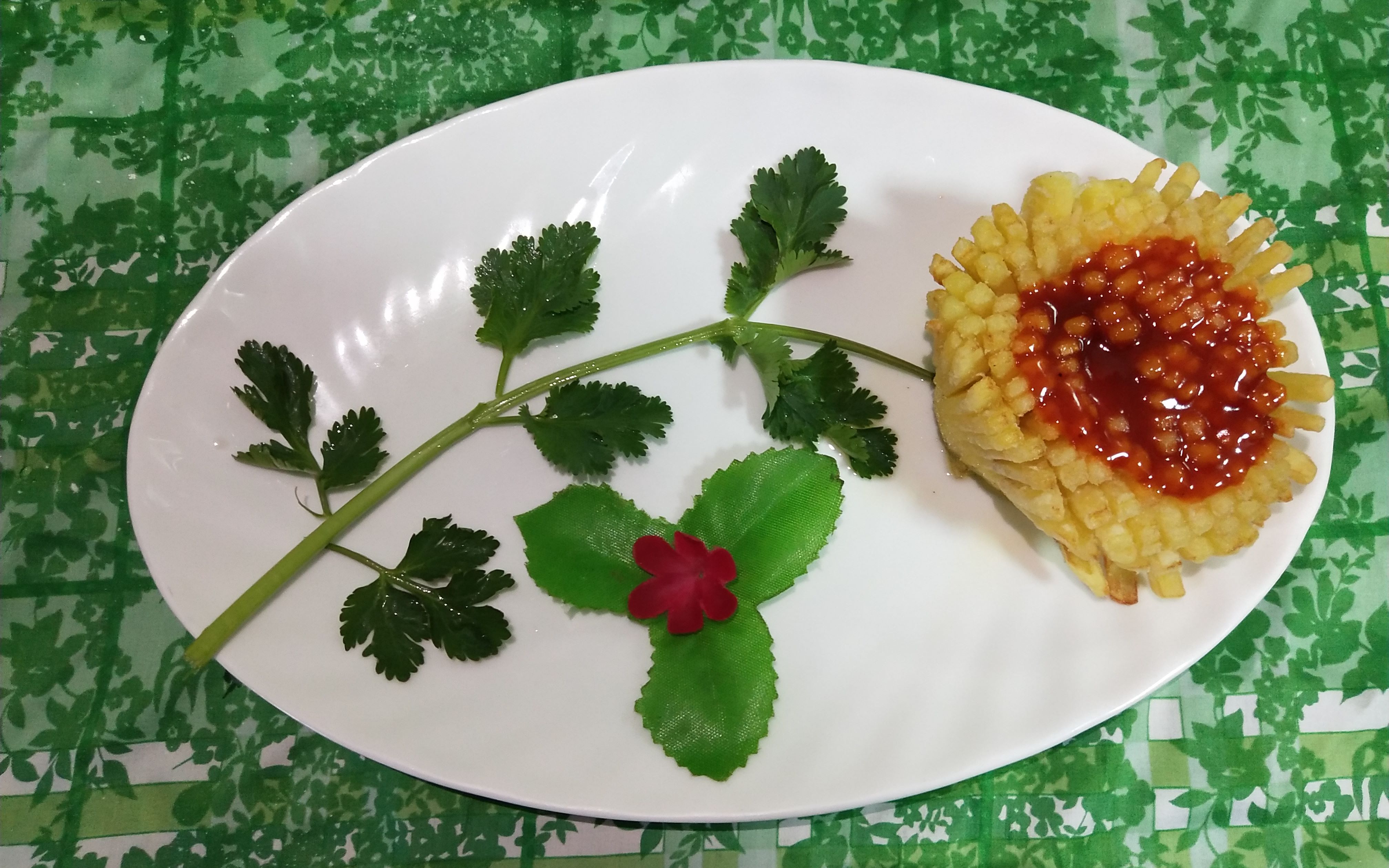 【素食】 关德财老师教做素菜,菊花土豆_哔哩哔哩 (゜-゜)つロ 干杯