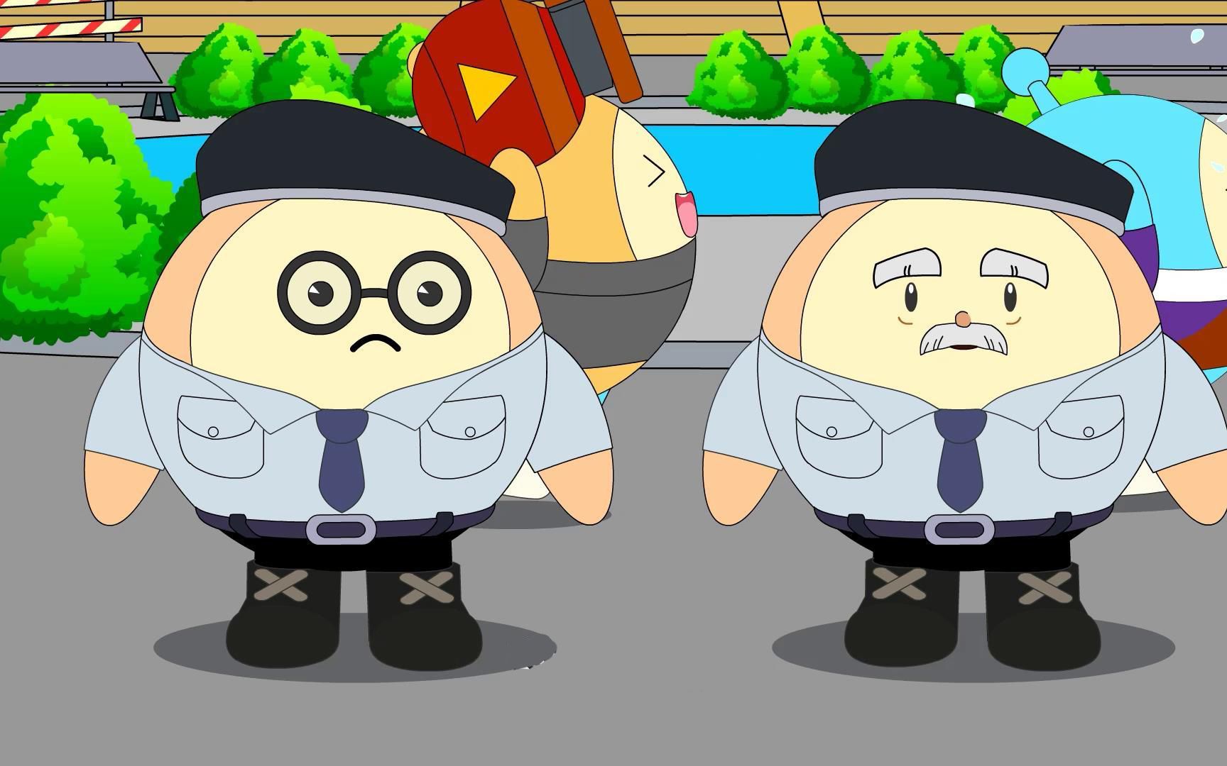 蛋仔派对动画7:安保蛋去蛋仔世界面试当保安