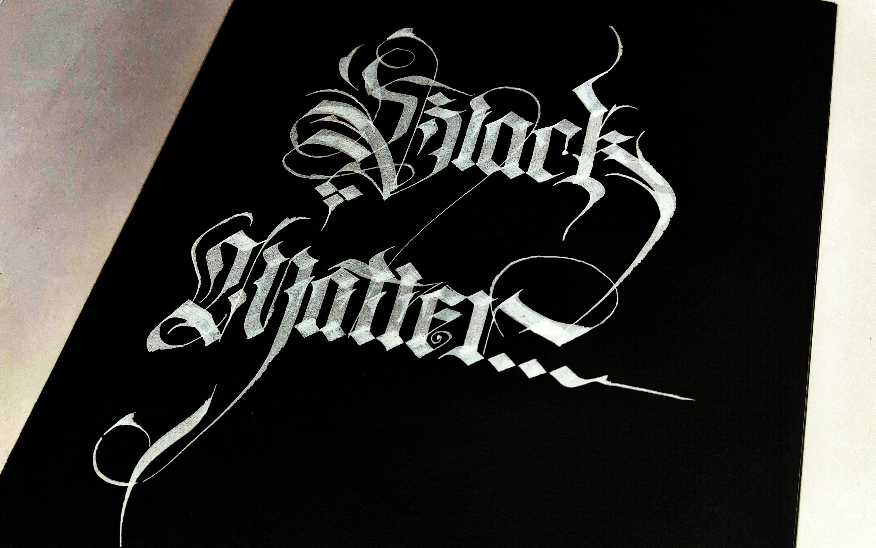 【哥特体】花里胡哨的手写英文(black matter)_哔哩哔哩 (゜-゜)つロ