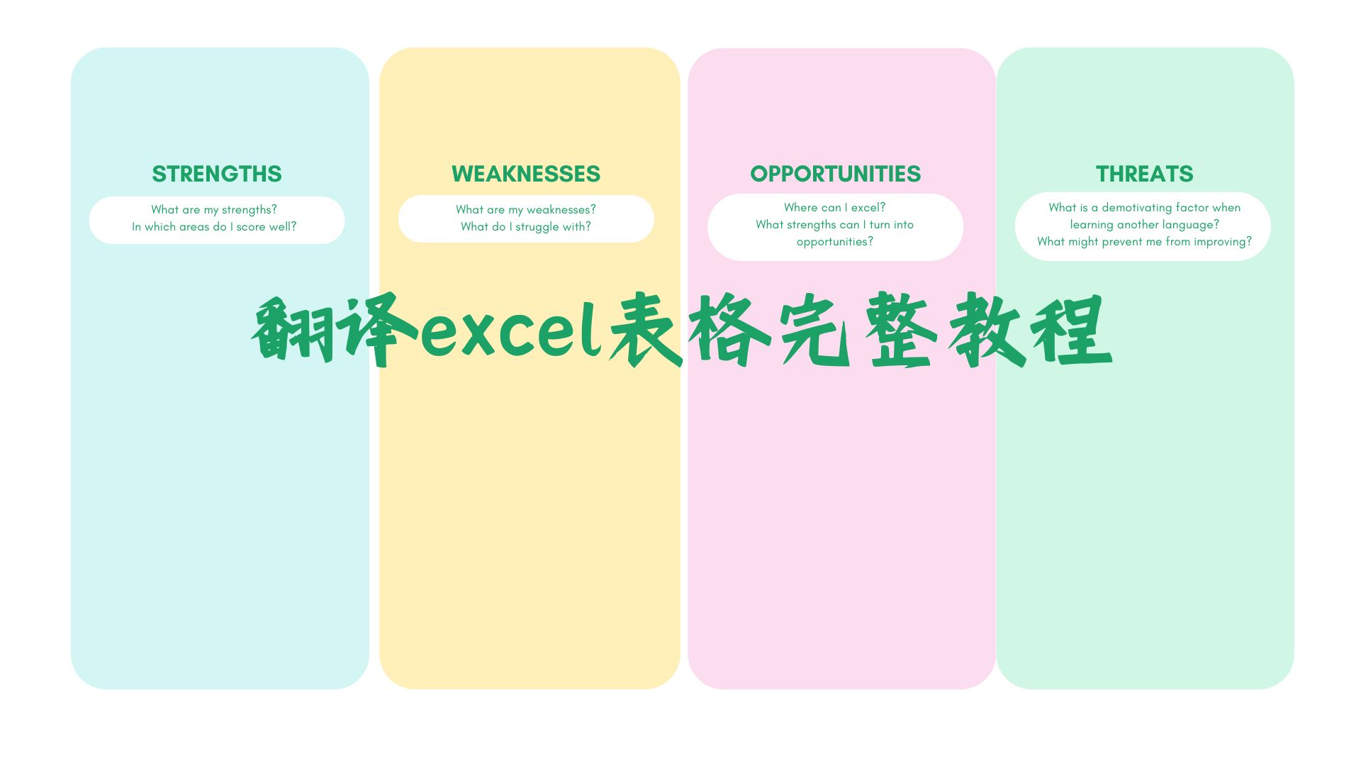 excel表格翻译完整教程,不翻译的就完整看一遍哔哩哔哩bilibili