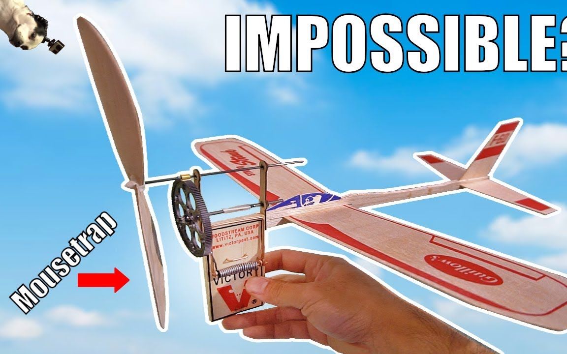 [图]【RANDOM】老鼠夹动力飞机【航模】Mousetrap Powered Airplane