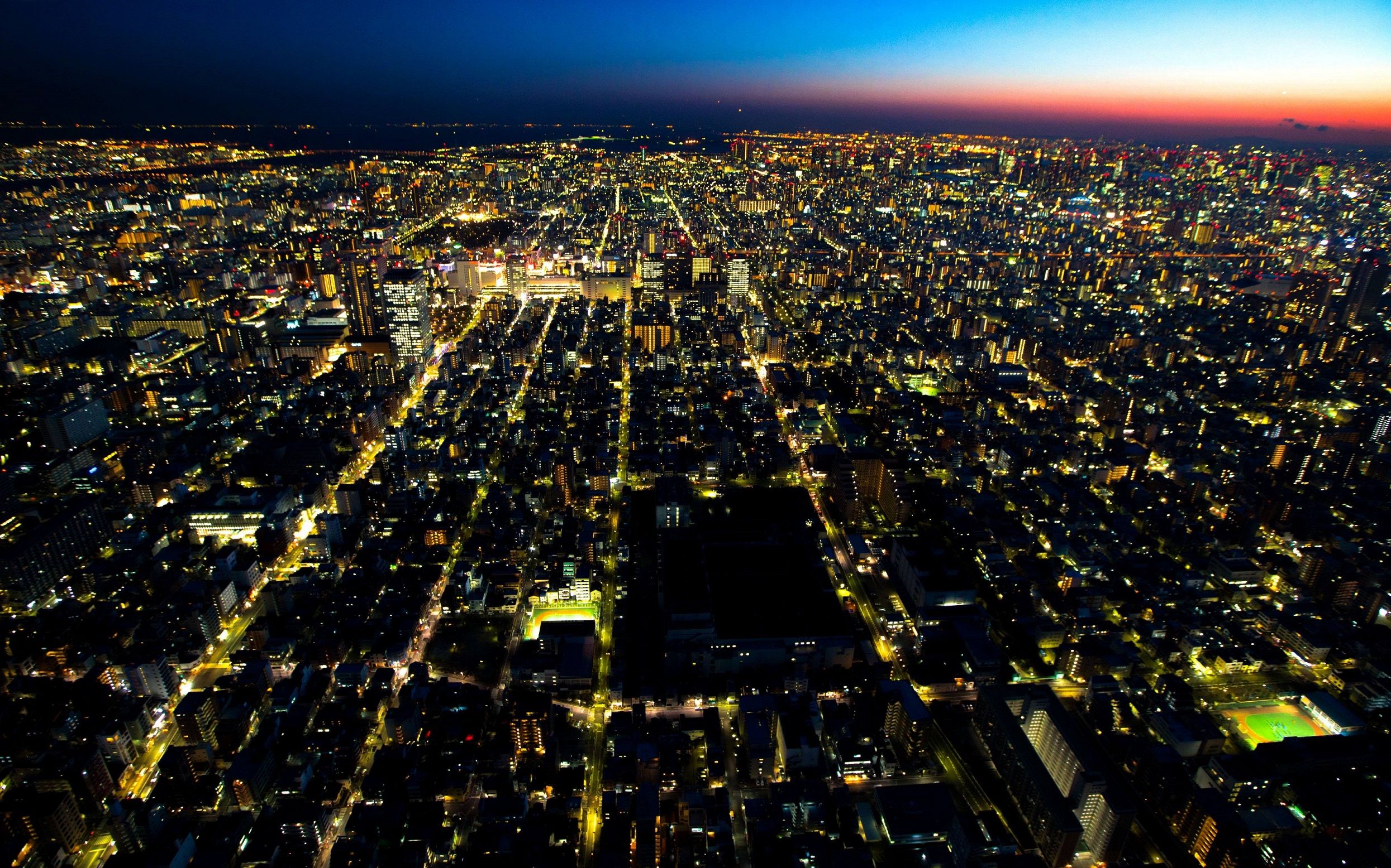 看亚洲第一大城市,日本东京的夜间灯光图_哔哩哔哩_bilibili