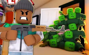 Скачать видео: Roblox僵尸暴乱！重型狙击守住阵地大战泰坦僵尸！面面解说