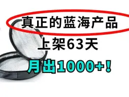 Download Video: 这才算的上是亚马逊真正的蓝海产品！上架63天，月出1000+