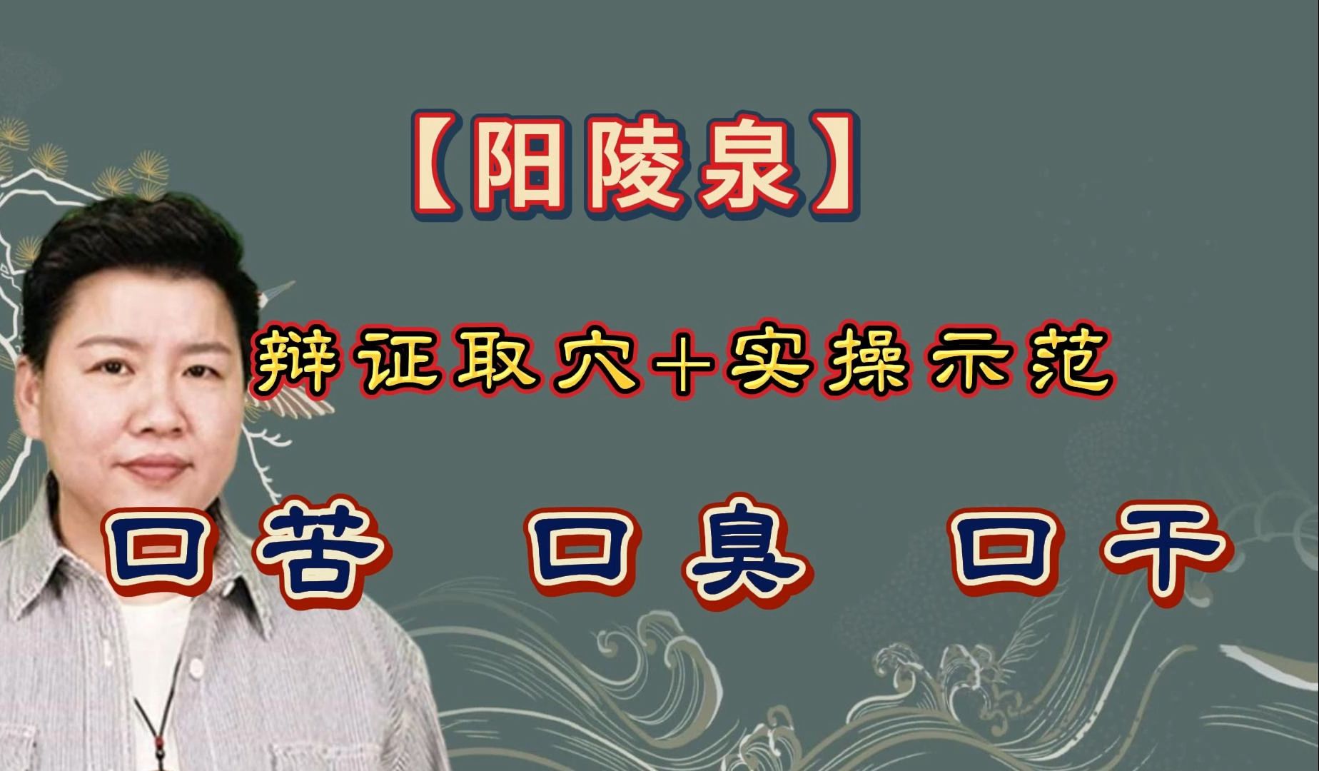 刘红云董氏奇穴:口干口苦口臭奇效穴【辩证思维+实操示范】阳陵泉~董针取穴精讲哔哩哔哩bilibili