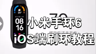 小米手环6在iOS端的刷环教程