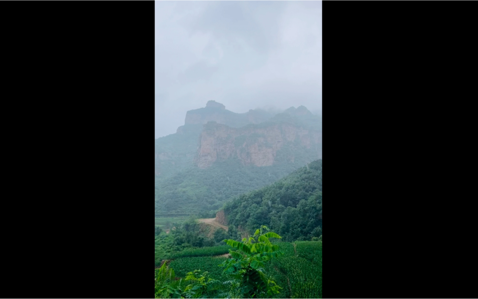 [图]太行山深处，雨中的太行山简直美轮美奂！人间仙境！