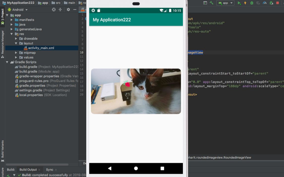 Android Studio Kotlin ImageView圆角实现(使用RoundedImageView)哔哩哔哩bilibili