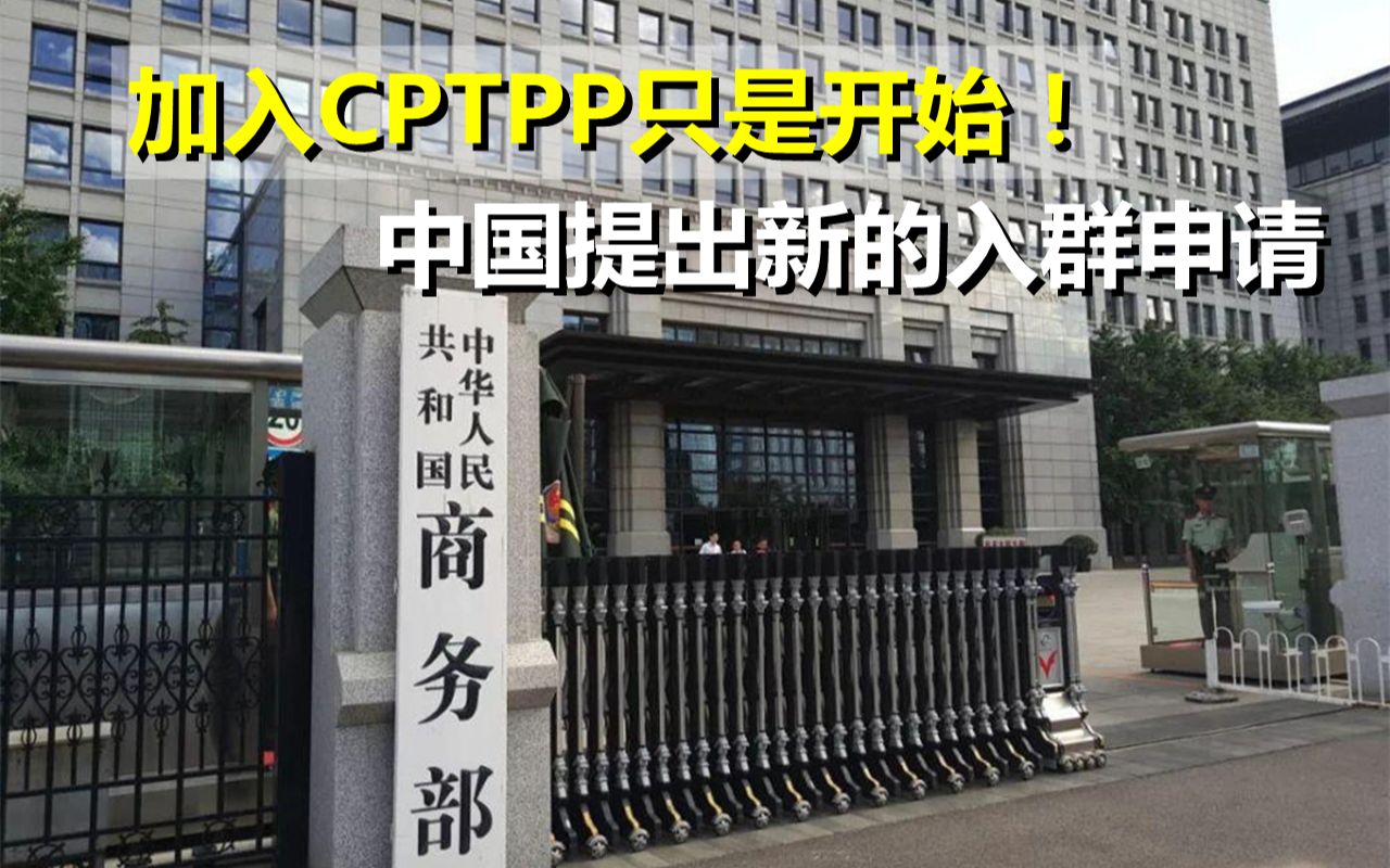 加入CPTPP只是开始!中国提出新入群申请,关乎数字经济领域发展哔哩哔哩bilibili