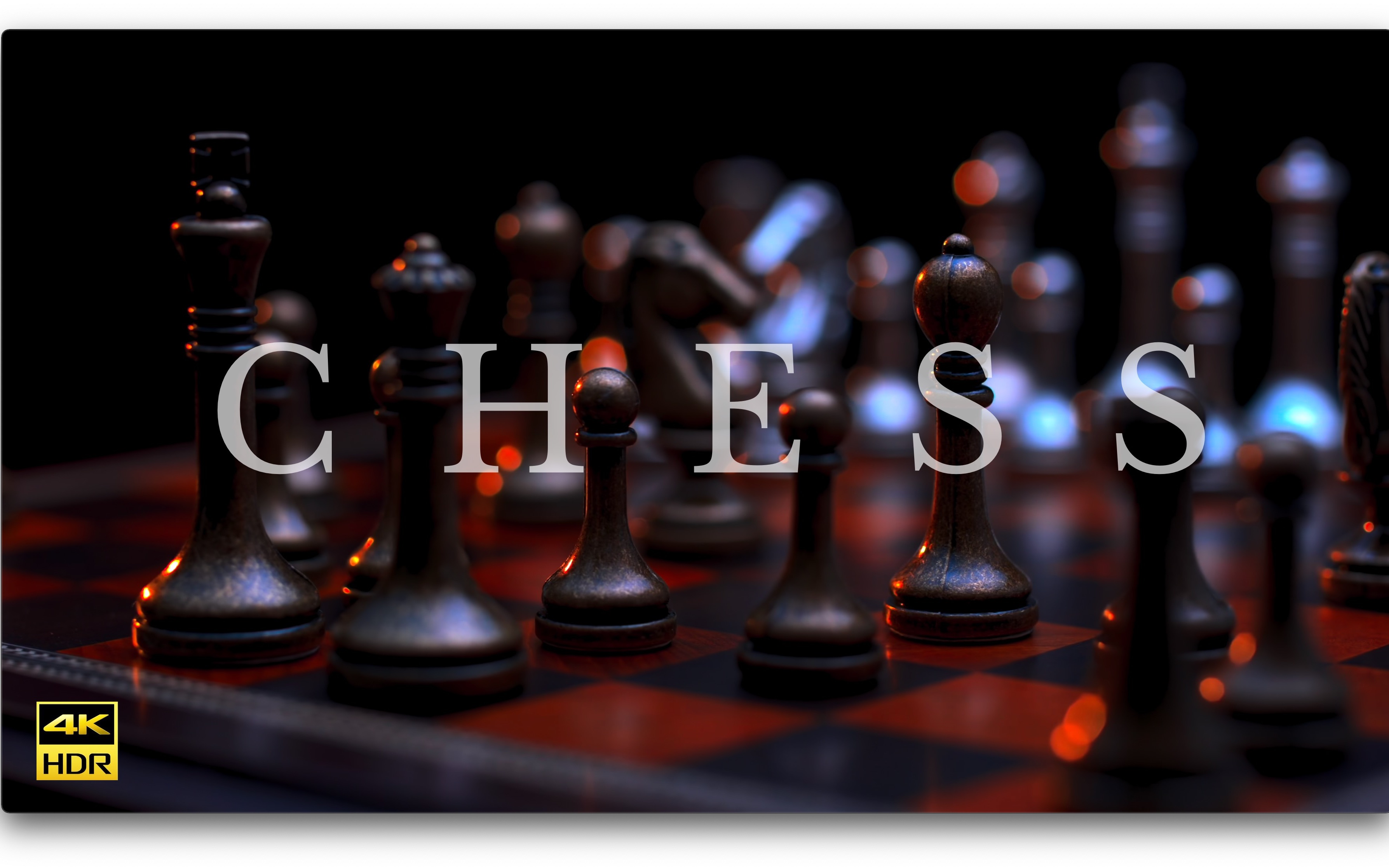 【4k hdr】演示视频·灯光映射下的国际象棋