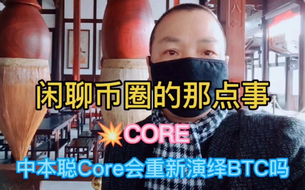 闲聊币圈的那点事(Core中本聪酷尔上线 会重新演绎BTC吗)哔哩哔哩bilibili