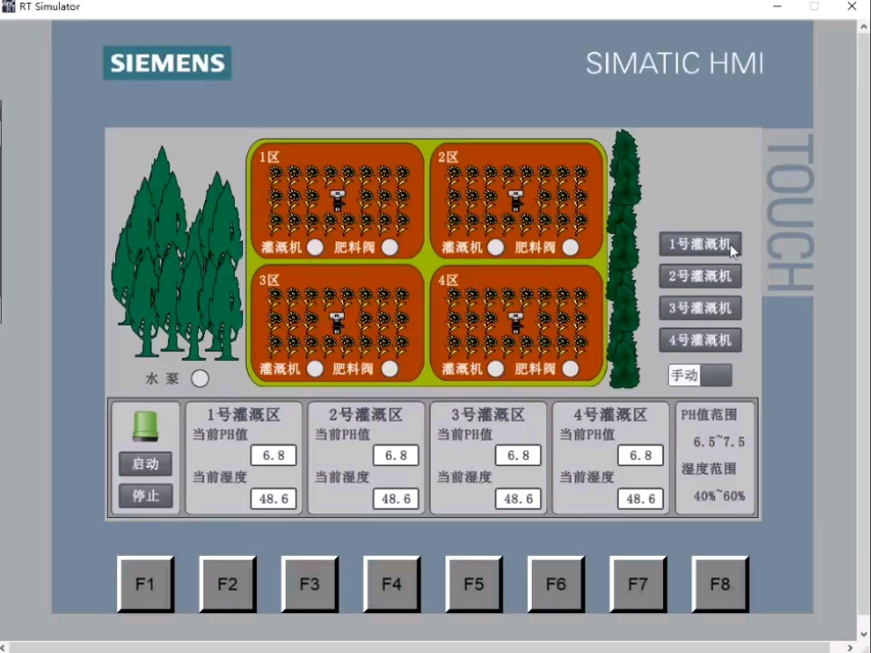 控制系统设计(西门子s7-1200plc 设计说明书 博途组态梯形图程序全套)