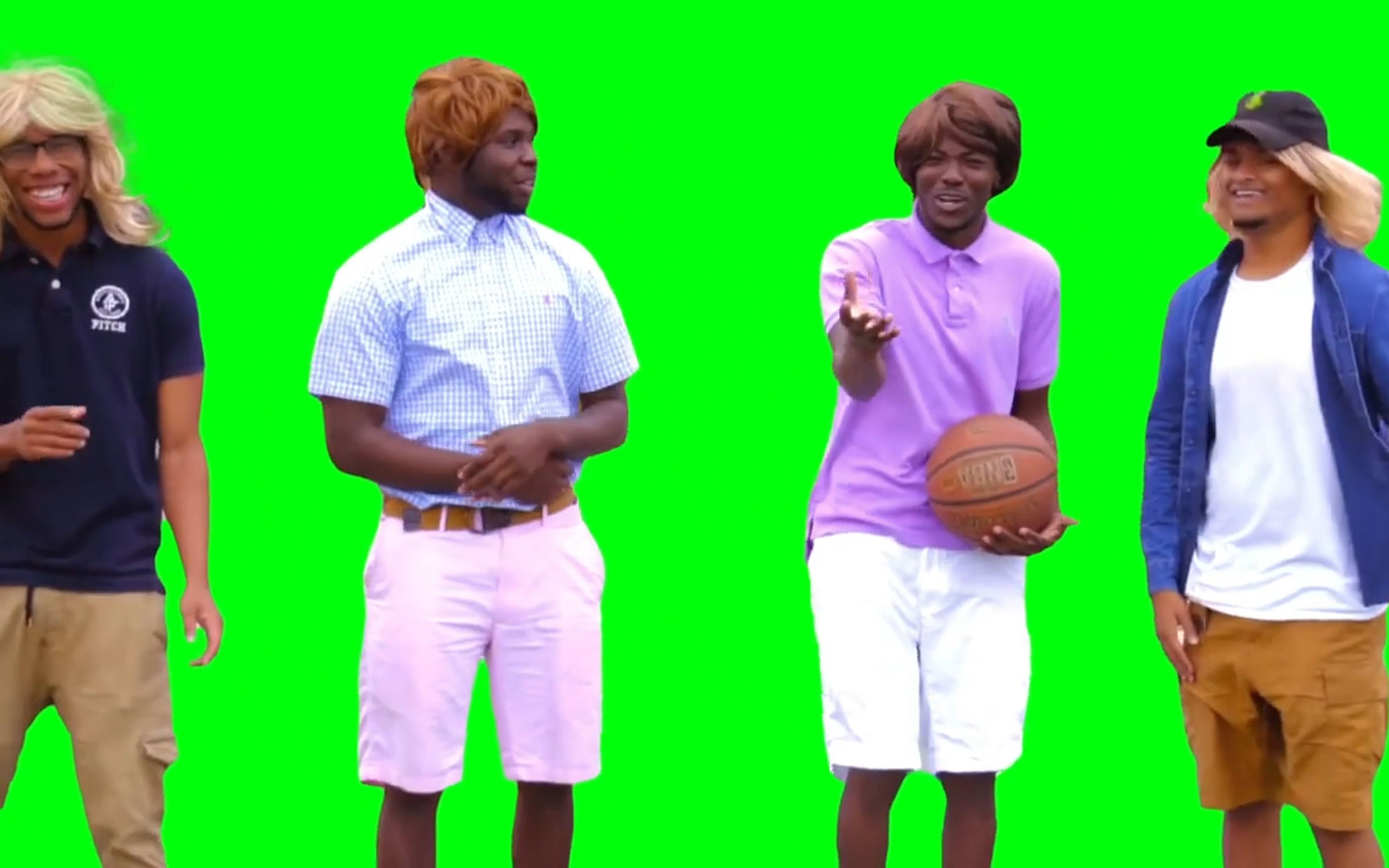 【绿幕素材】四个黑人小哥,口嗨_哔哩哔哩_bilibili