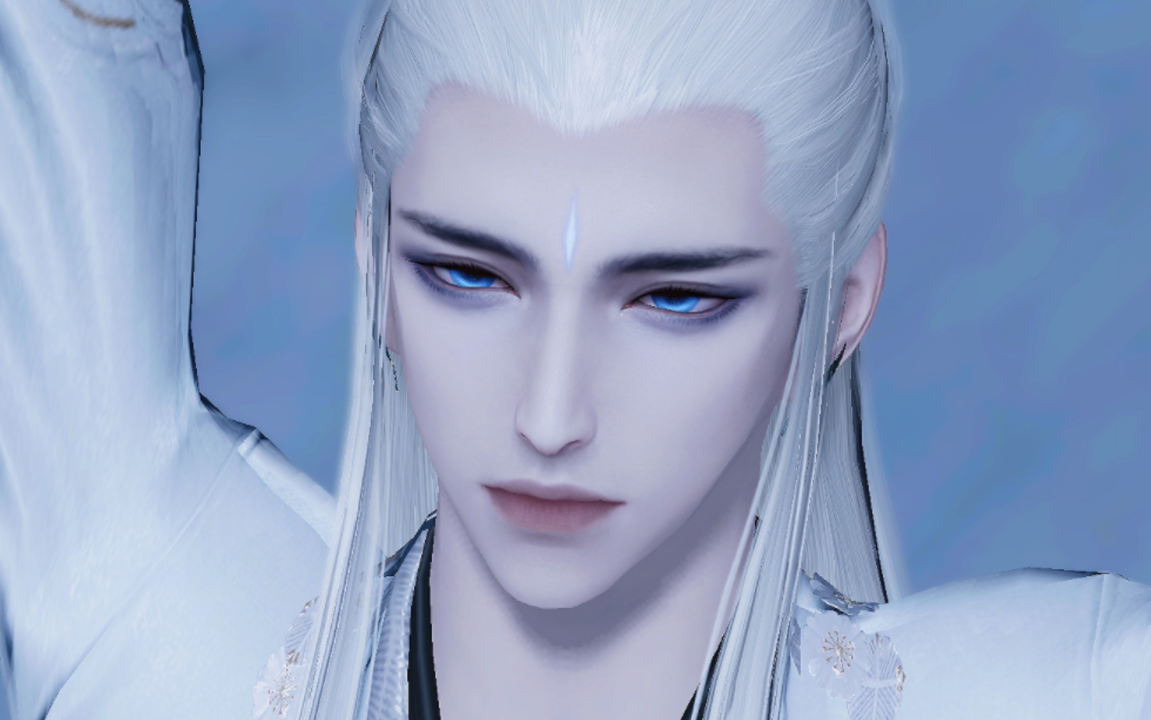 【天刀手游捏脸】白无尘(限免)/清冷仙尊/禁欲