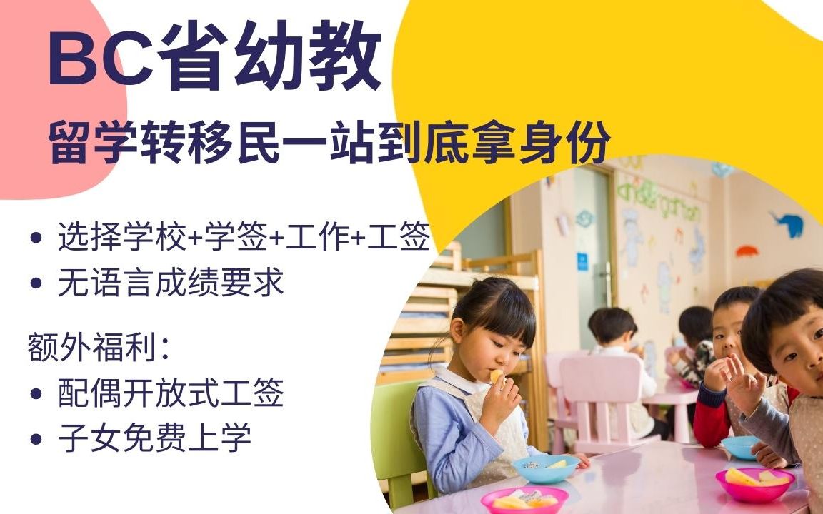 加拿大幼教移民指南:资格认可、学费、签证、工作、移民全解析哔哩哔哩bilibili