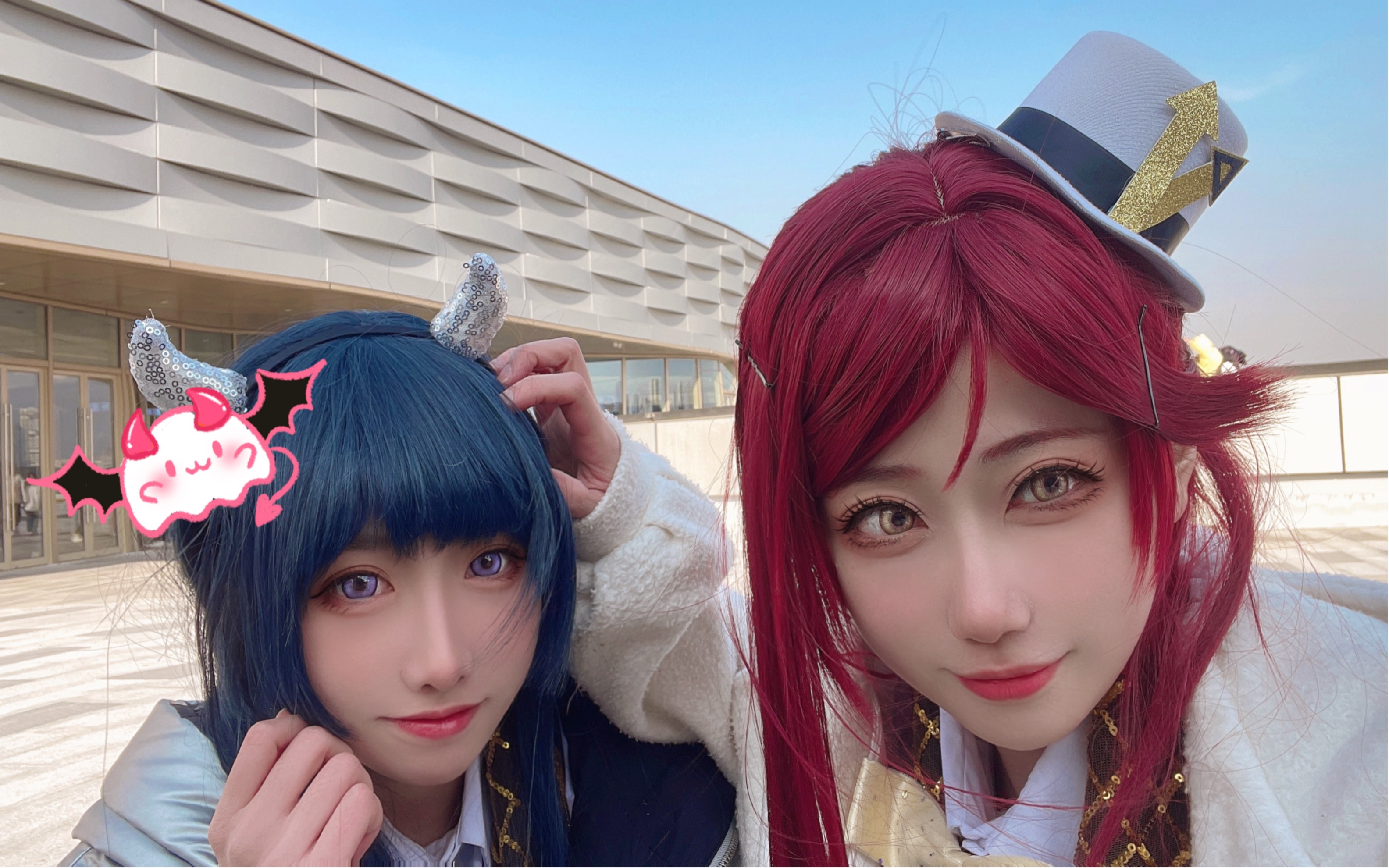 夜梨的双人水蓝新世界舞台 water bule new world