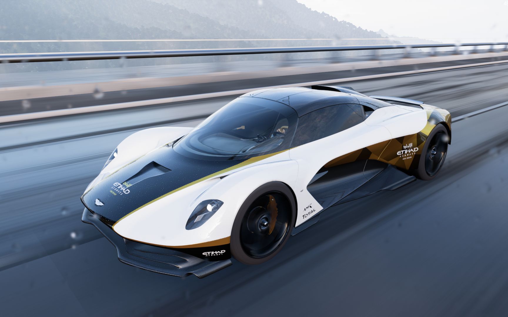 英伦血统阿斯顿马丁valhalla concept car 外观展示 歌利亚环岛试跑