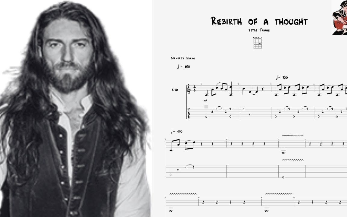 [图]Estas Tonne - Rebirth Of A Thought _ Guitar Tab