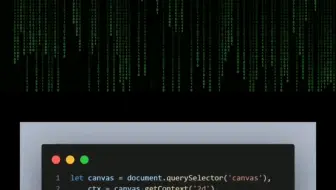 css.js黑客帝国，代码幕布。