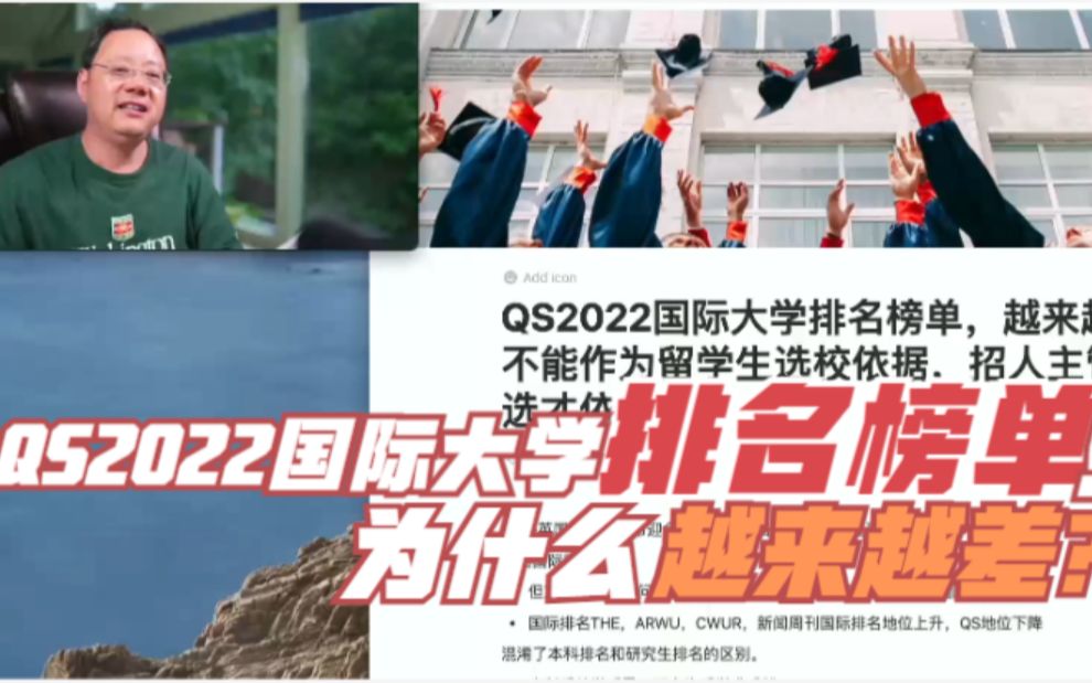 第534期 为什么QS 2022国际大学排名榜单越来越差?哔哩哔哩bilibili