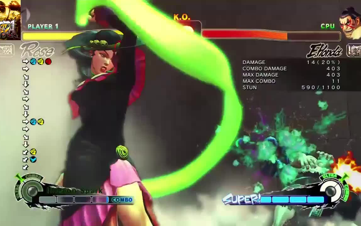 街霸4rose拜森oni天秀连段