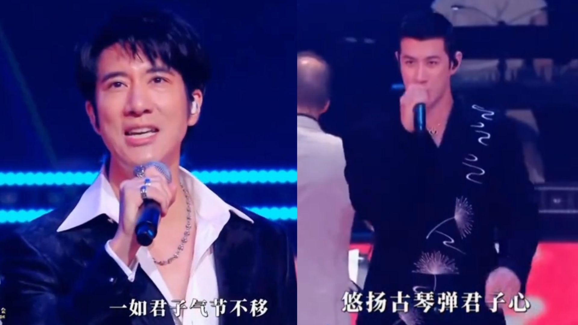 王力宏央视献唱《天地龙鳞》,风波后在内地正式复出,和李治廷同台演唱