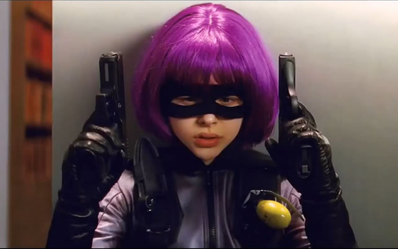 科洛·莫瑞兹《海扁王》攻入大厦枪战片段,最能打的 hit girl