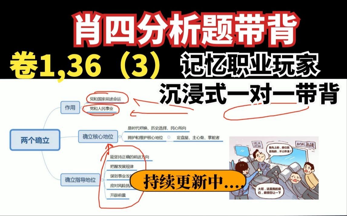 22考研肖四分析题,记忆职业玩家带飞,更新中...卷1,36(3)哔哩哔哩bilibili