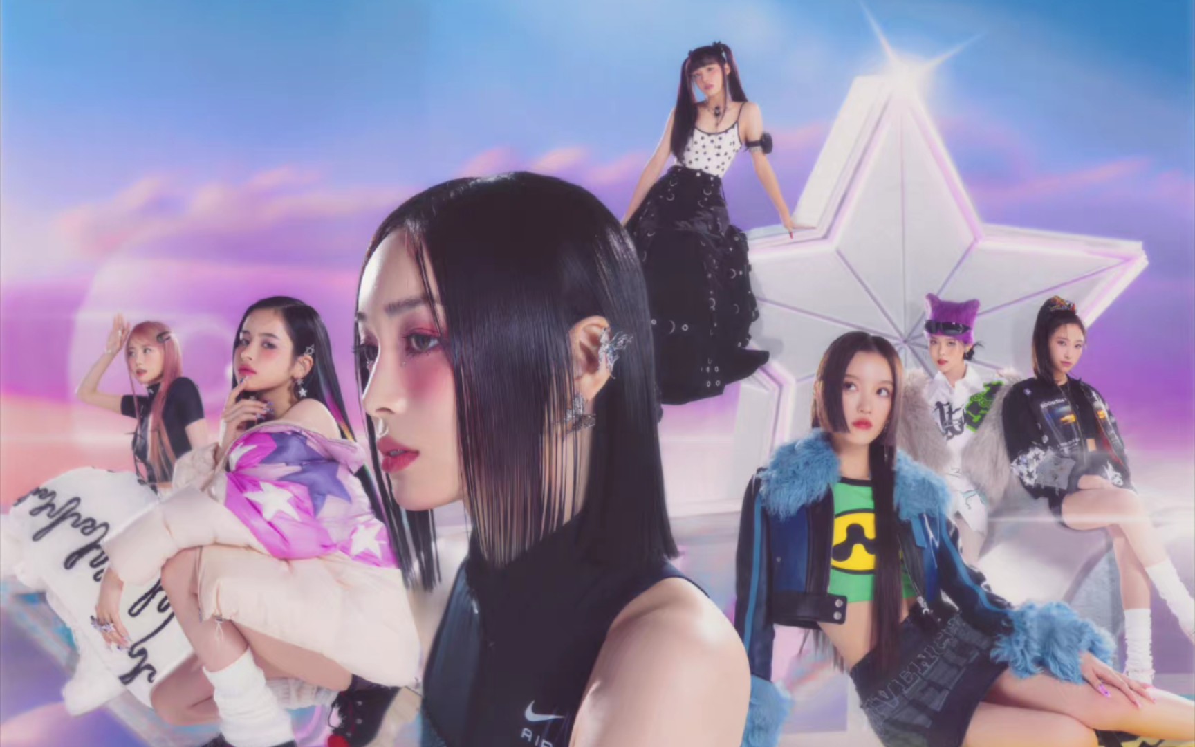 日本xg女团第三张单曲shootingstar回归第二版预告照02公开!