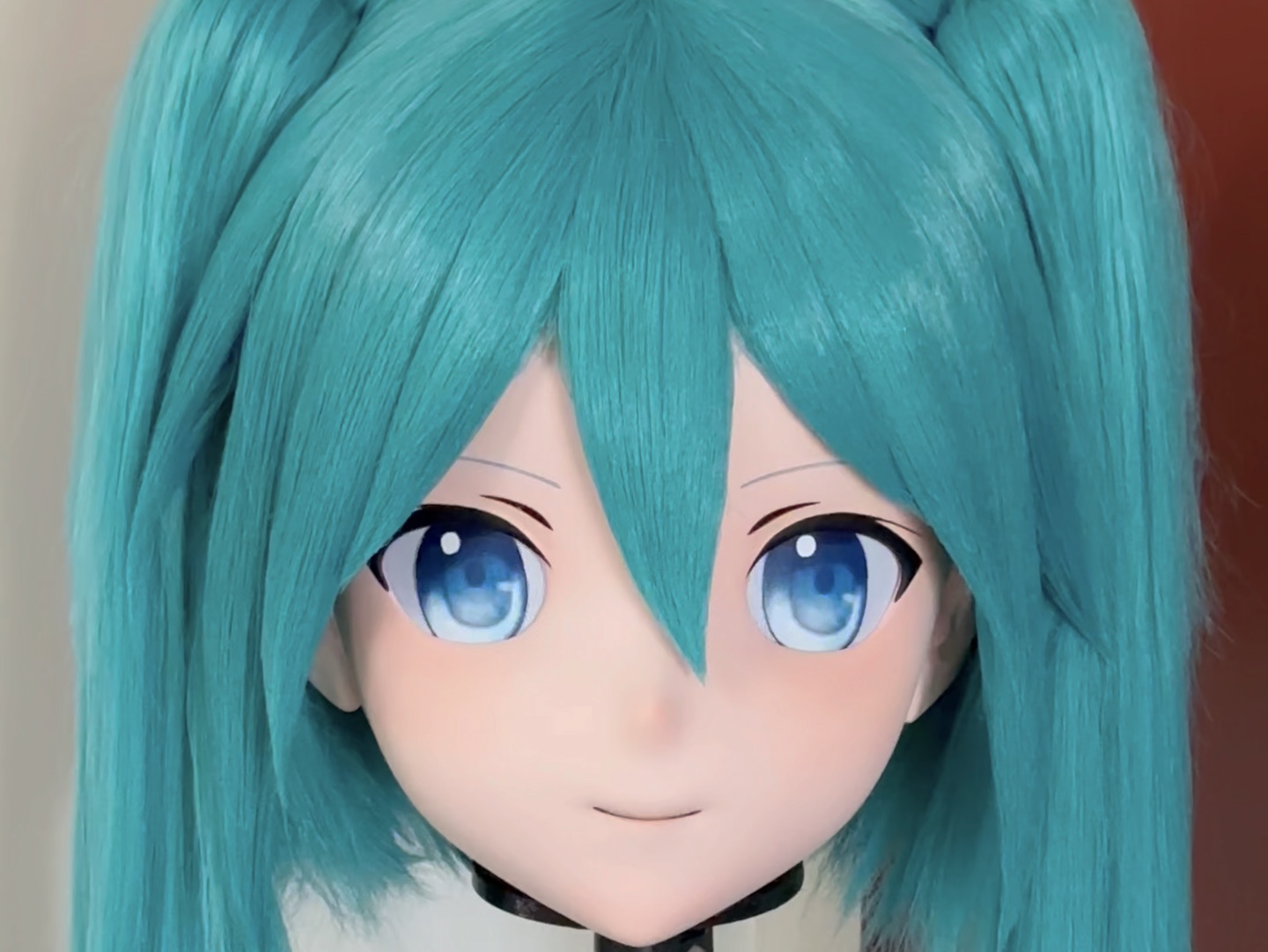 全头带锁cosplay二次元道具kig面具kigurumi头套 初音