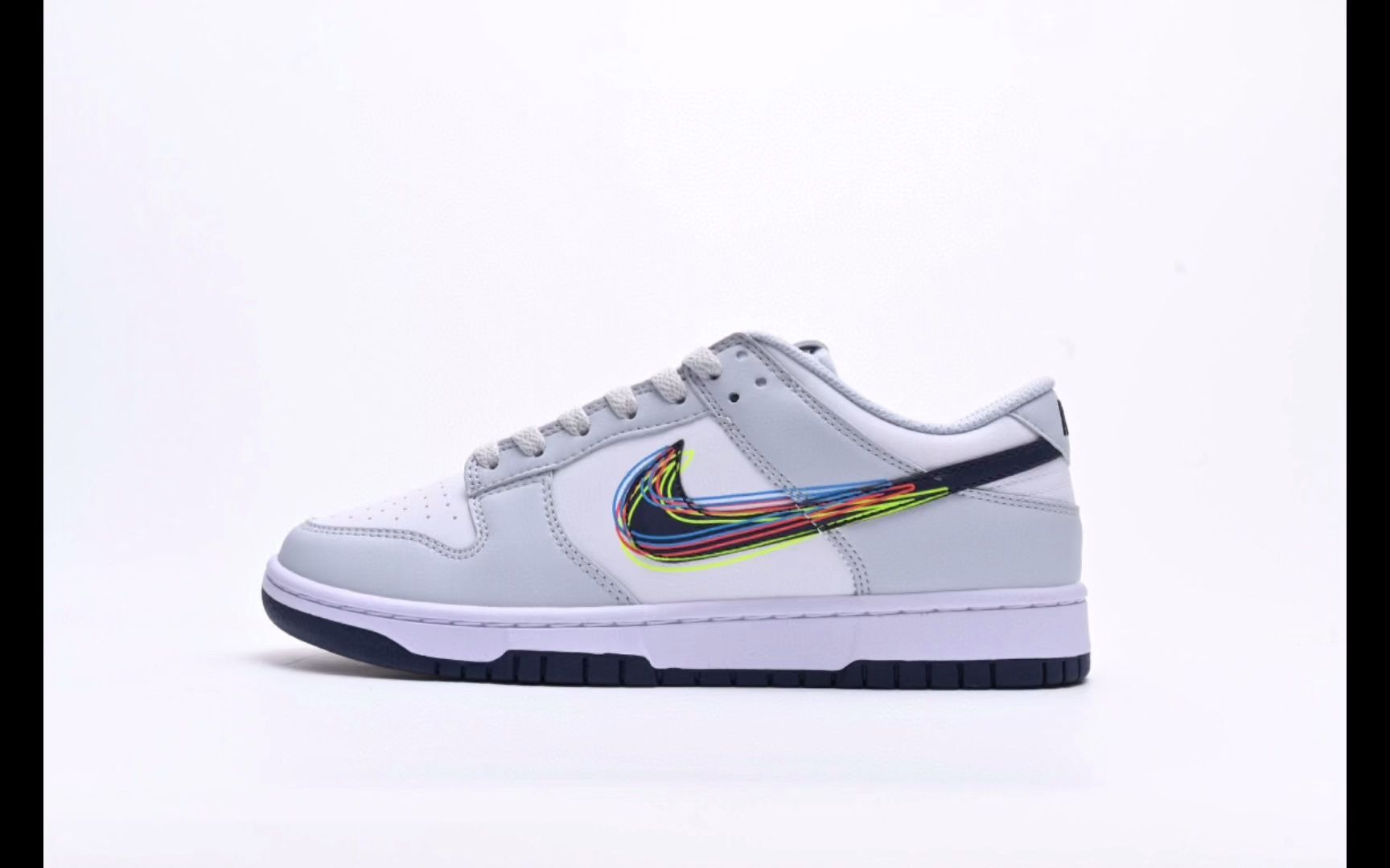 耐克 nike dunk low 3d mini swoosh 彩虹涂鸦裸眼3d低帮运动鞋dv6482