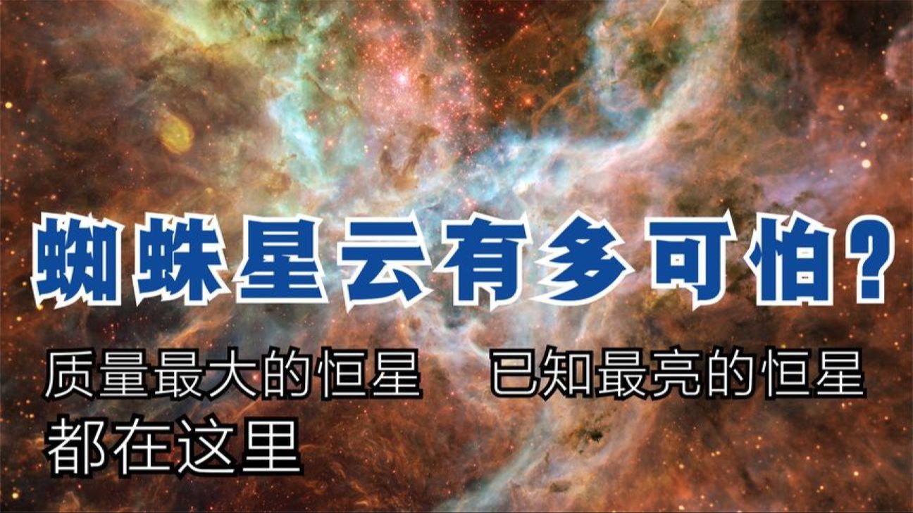 蜘蛛星云有多可怕?数千颗恒星扎堆,已知最大最亮的恒星都在这里哔哩哔哩bilibili