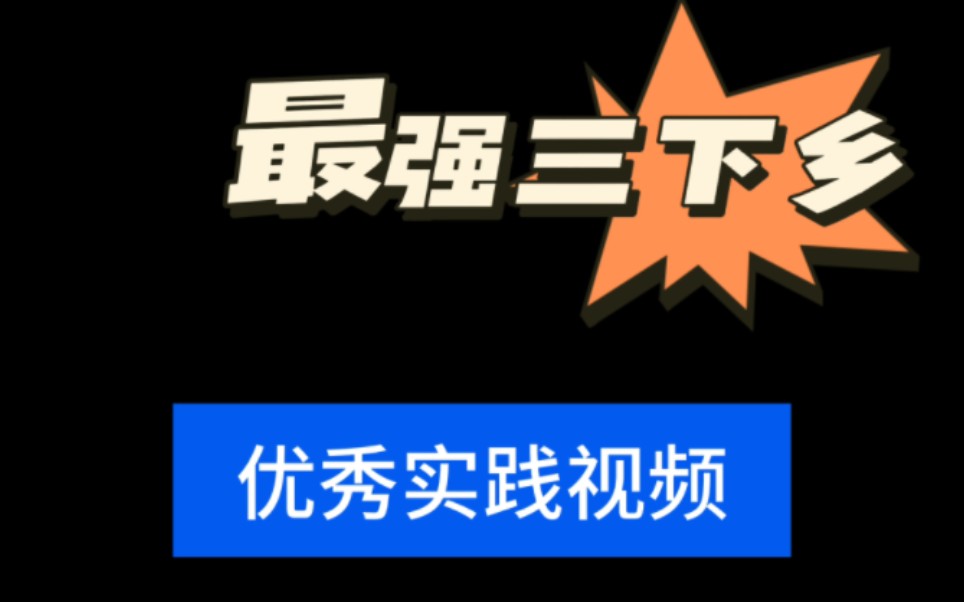 [图]省级重点团队三下乡优秀成功案例，先收藏再说