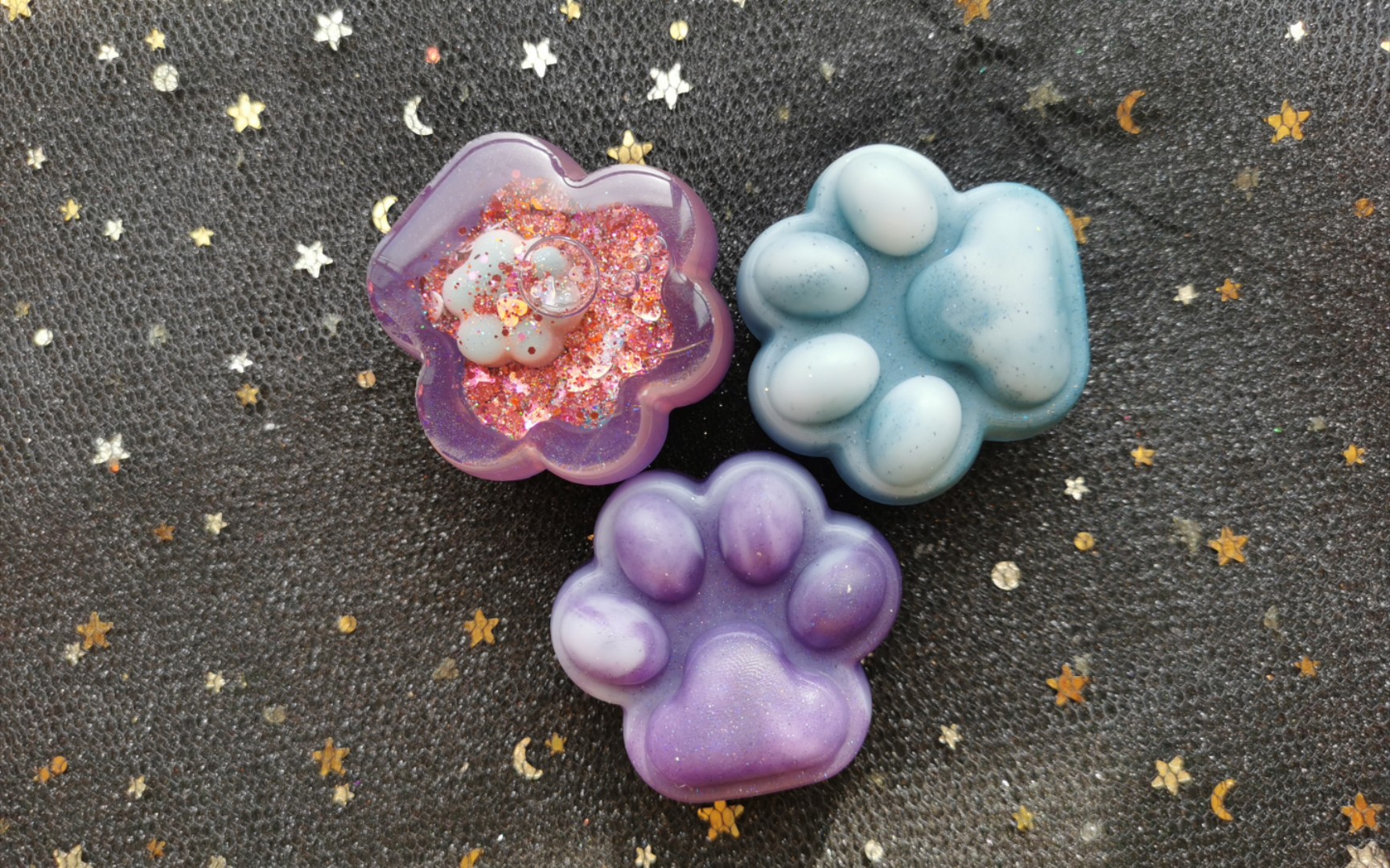 【滴胶】大爪爪套小爪爪,晕染流沙猫爪脱模