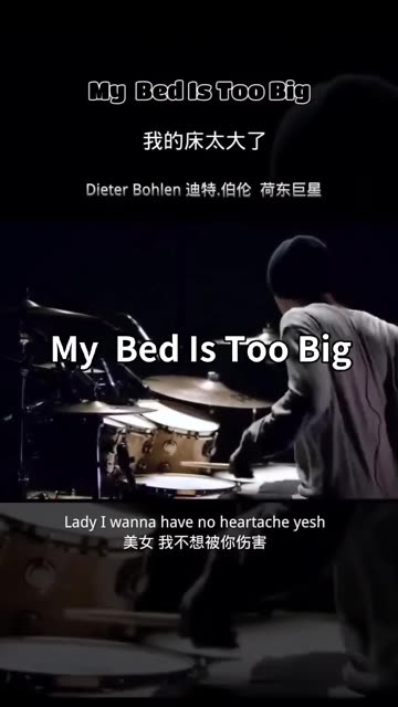 My Bed Is Too Big《我的床太大了》Dieter Bohlen 迪特.伯伦 德国荷东巨星哔哩哔哩bilibili