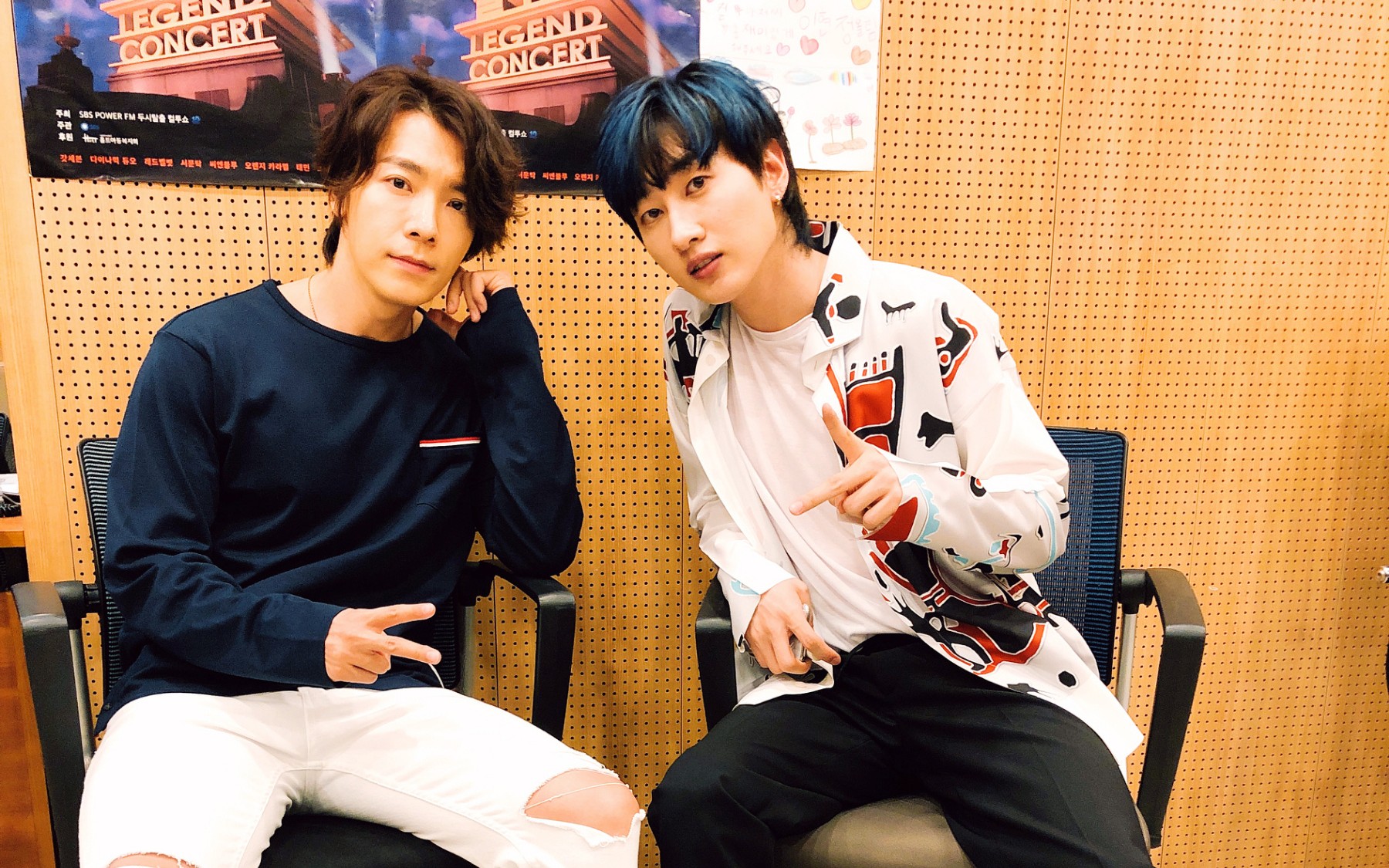 super junior d&e音乐银行打歌!我们神仙小分队走花路吧!