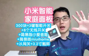 Video herunterladen: [开售]小米终于出触屏开关了：小米智能家庭面板，小miuihome。原生还是有很多优势的，但也有很多槽点