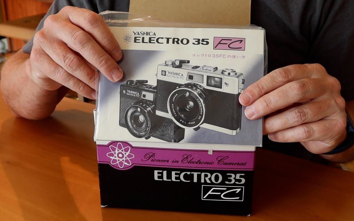日本vintage相机开箱一台全新的雅西卡electro35fc旁轴胶片相机
