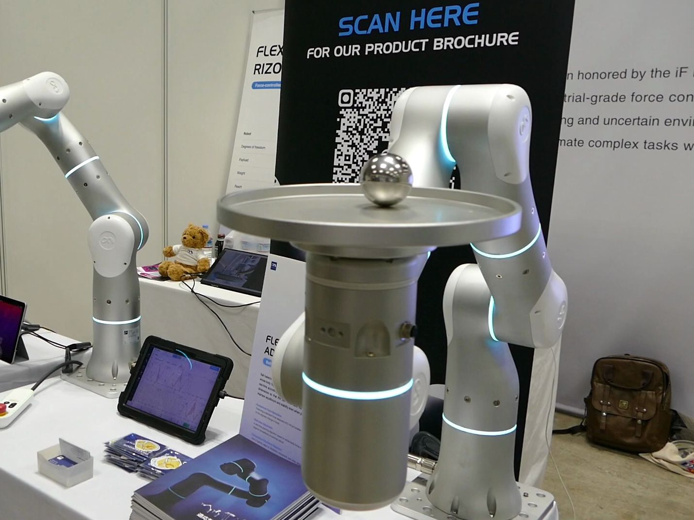 flexiv 机器人 机械臂 玩球 平衡 #icra2024