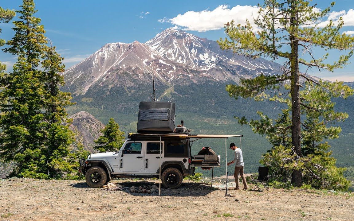 [图]【油管搬运】在加利福尼亚绝美的风景里露营 - Living in my Jeep