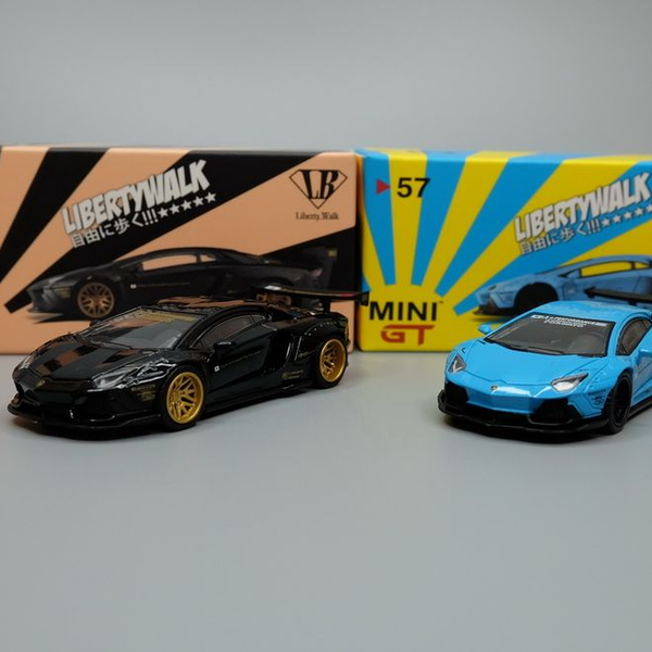 MINIGT 57 58 LB Works Lamborghini 2台セット Mini GT 57-58 LB Works Lamborghini Aventador_哔哩哔哩_bilibili