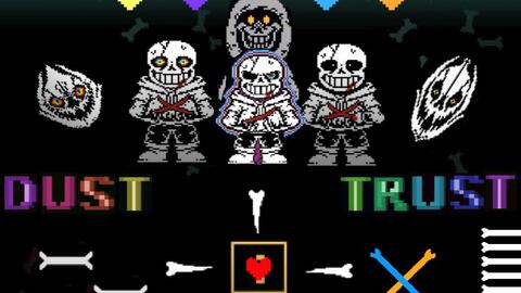 undertale hard mode sans fight by eden）全阶段过关（一阶段三药）_单机游戏热门视频