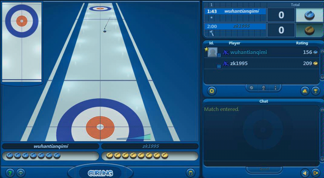 网络冰壶playcurling子午线公开赛小组赛 天气迷(wuhantianqimi)v.