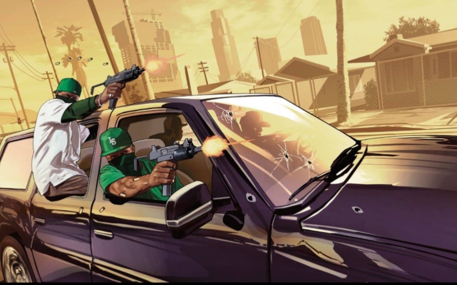 (怀旧系列)侠盗猎车手圣安地列斯手机版 标出领地