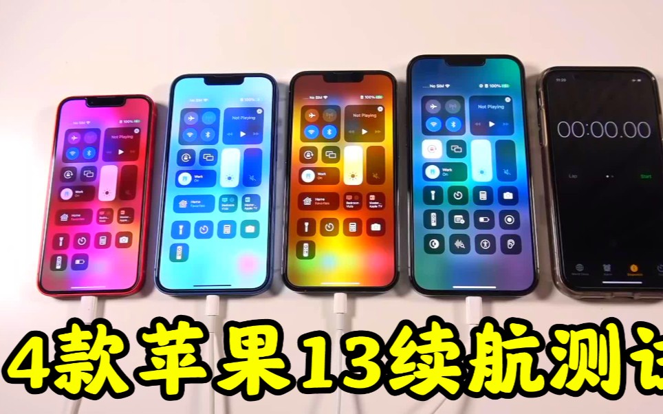 [图]4款iphone13续航测试？最强是它？最弱是它？